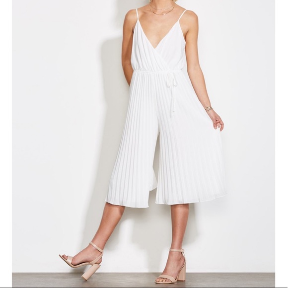 ALI & JAY Pants - Ali & Jay Be Mine White Strappy Jumpsuit